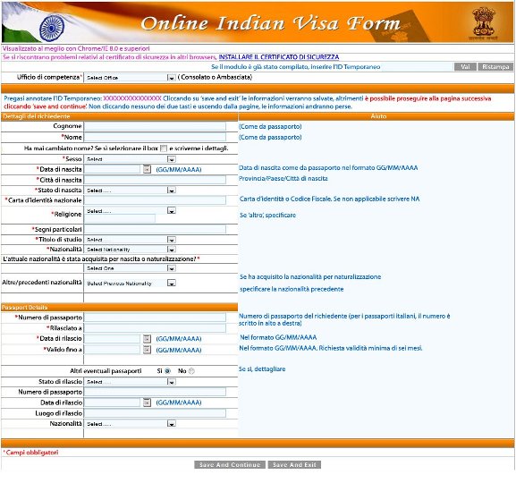 Cómo solicitar la visa de India